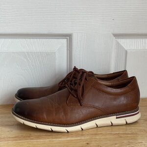 TOMMY HILFIGER WARREN Brown Dress Casual Mens size size 8.5 lightweight lace up